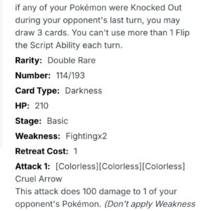 Thẻ RR Fezandipiti ex - 114/193 - M2a - Pokemon chính hãng tại DK Poke Mart - Ảnh 5