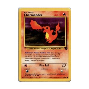 Thẻ bài Charmander 50/82 Team Rocket tiếng Anh WOTC 2000 - Hàng thật Pokemon sản xuất năm 2000 - Ảnh 2