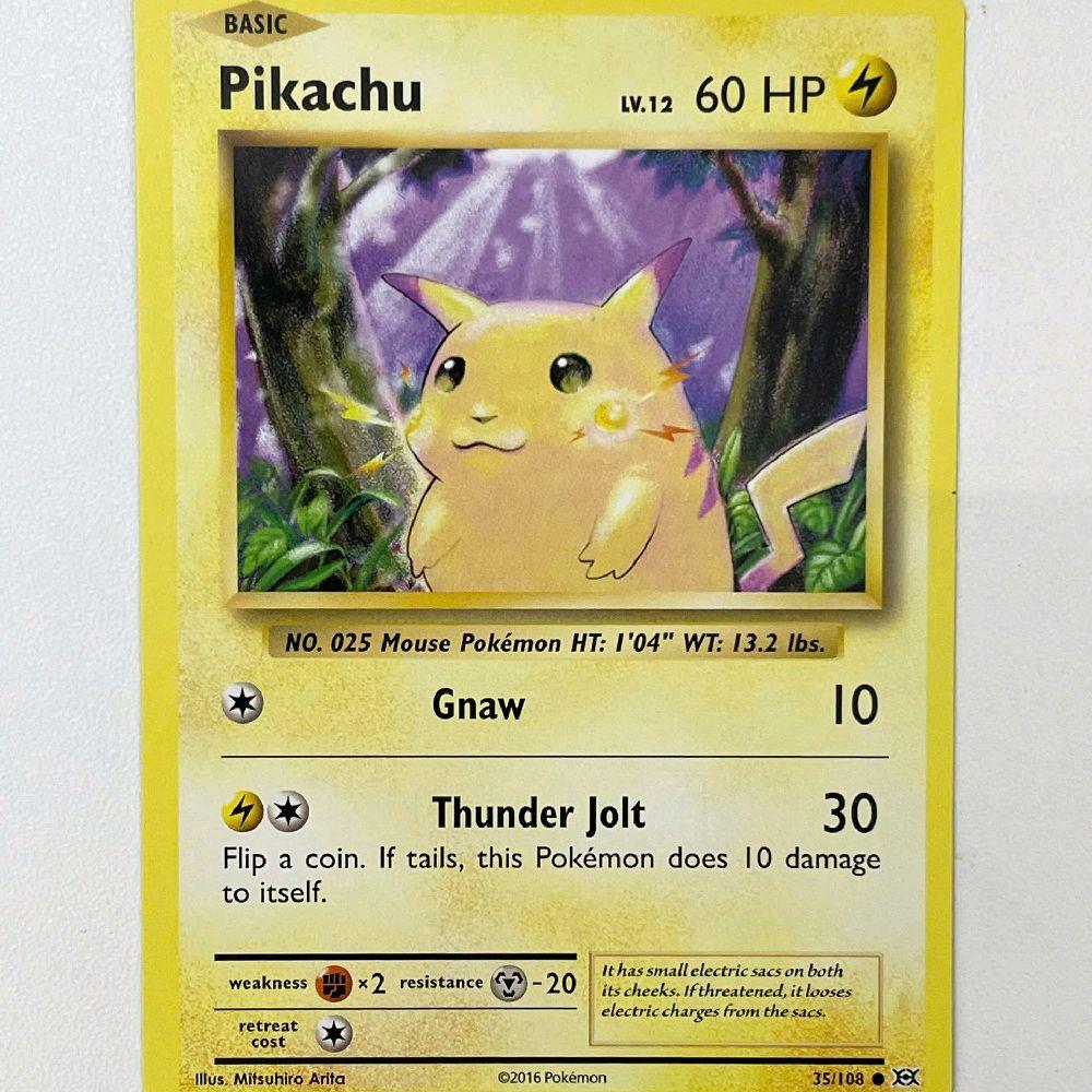 Thẻ Bài Pokemon Pikachu - Thẻ pokemon chính hãng từ năm 1999 thẻ cổ cond nét - Ảnh 3