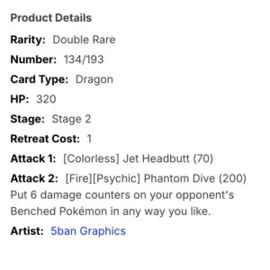 Thẻ RR Dragapult ex - 134/193 - M2a - Pokemon chính hãng tại DK Poke Mart - Ảnh 2