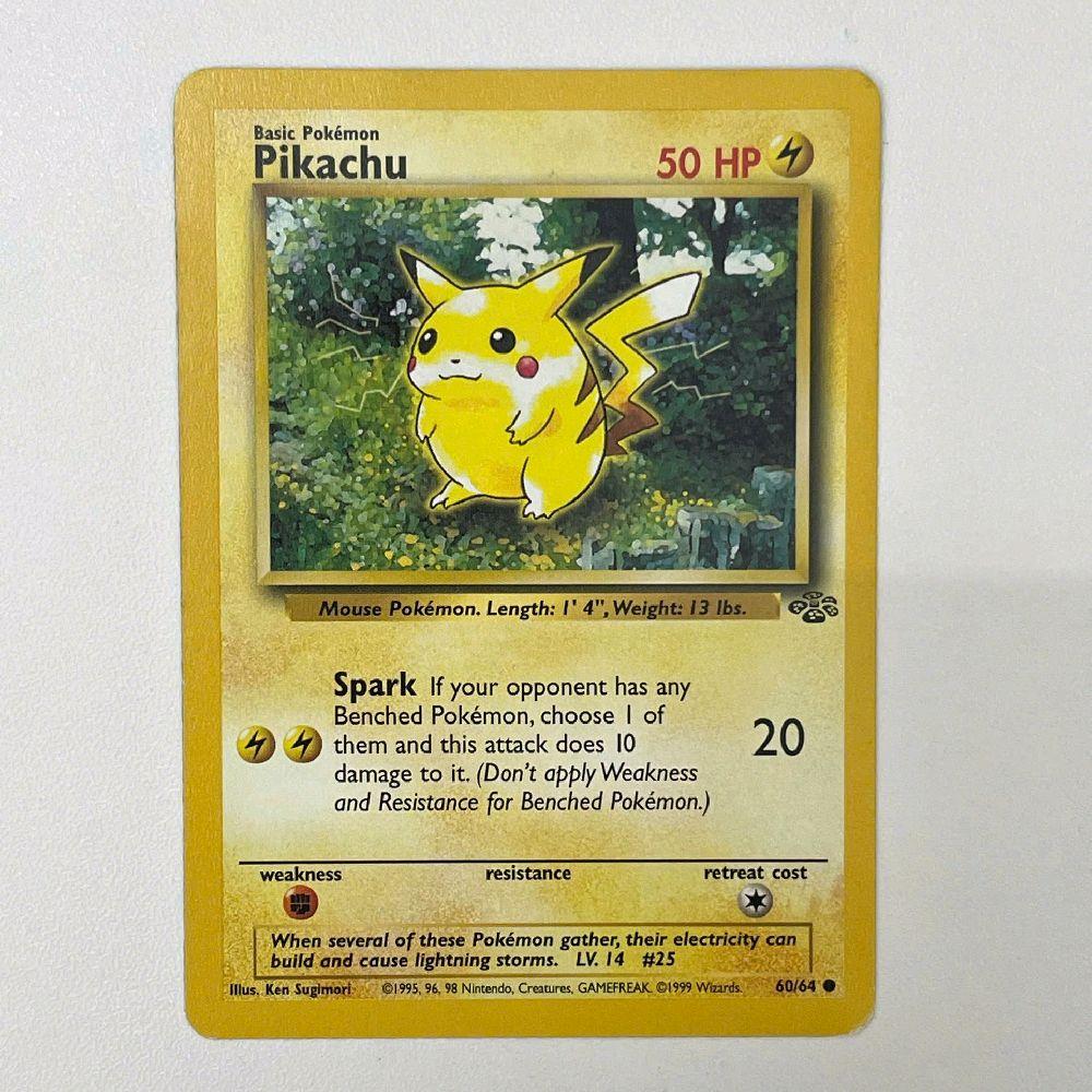 Thẻ Bài Pokemon Pikachu - Thẻ pokemon chính hãng từ năm 1999 thẻ cổ cond nét