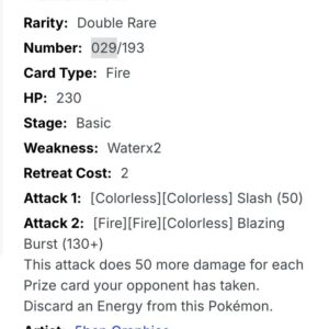 Thẻ RR Reshiram ex - 029/193 - M2a - Pokemon chính hãng tại DK Poke Mart - Ảnh 3