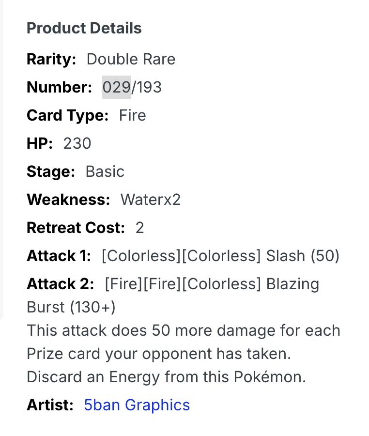 Thẻ RR Reshiram ex - 029/193 - M2a - Pokemon chính hãng tại DK Poke Mart - Ảnh 3