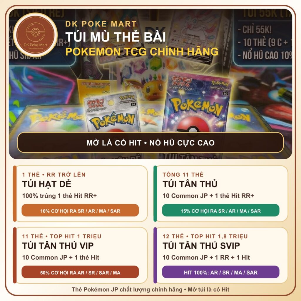 Thông tin Túi mù Pokémon TCG chính hãng